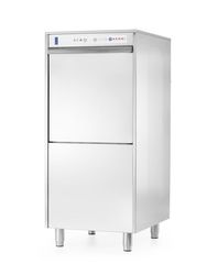 Zdjęcie do “Zmywarka do tac i garnków 50x60, elektroniczna, z dozownikiem detergentu i pompą spustową, 230V - kod 236567”.