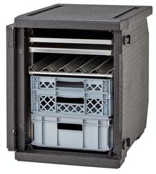 Zdjęcie do “Cambro pojemnik termoizolacyjny na pojemniki 600x400 mm, ładowany od przodu, z regulacją prowadnic- kod EPP4060FADJR110”.