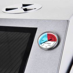 Zdjęcie do “Stalgast płyta  grillowa elektryczna, nastawna, gładko-ryflowana, z pokrywą 8,1 kW - kod S9731390”.