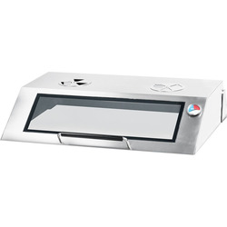 Zdjęcie do “Stalgast płyta  grillowa elektryczna, nastawna, gładko-ryflowana, z pokrywą 8,1 kW - kod S9731390”.