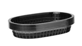 Zdjęcie do “Zestaw 6 Koszyków do pieczywa z polipropylenu 275x175x(H)38 mm - kod 426890”.