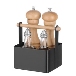Zdjęcie do “Organizer stołowy czarny  170x130x(H)160 mm -kod 427057”.
