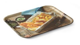 Zdjęcie do “Taca do serwowania Tasty antypoślizgowa z nadrukiem 330x430 mm - kod 508022”.