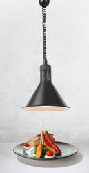 Zdjęcie do “Lampa do podgrzewania potraw wisząca czarna - kod 273845”.