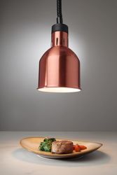 Zdjęcie do “Lampa do podgrzewania potraw - wisząca kolor miedziany kod 273890”.