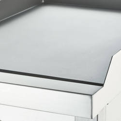 Zdjęcie do “Stalgast Płyta grillowa gazowa, gładka, 6,5 kW, G30, chrom - kod S9736130”.