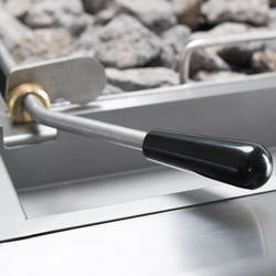 Zdjęcie do “Stalgast Grill lawowy gazowy, ruszt V, 6,5 kW, G20 - kod S9732010”.
