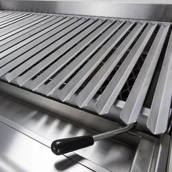 Zdjęcie do “Stalgast Grill lawowy gazowy, ruszt V, 6,5 kW, G30 - kod S9732030”.