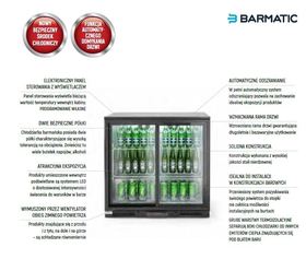 Zdjęcie do “Chłodziarka barowa podblatowa BARMATIC CANDOUR 103 l - kod 235843”.