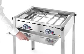 Zdjęcie do “HENDI Grill gazowy Green Fire 2 palniki 11,6 kW - kod 149508”.