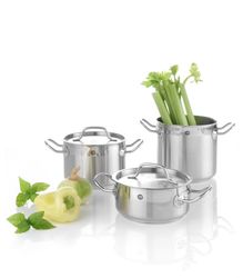 Zdjęcie do “Garnek wysoki Profi Line z pokrywką poj.  3 l, śr 160x(H)150 mm - kod 832004”.