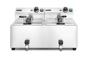 Zdjęcie do “Frytownica Profi Line z kranem spustowym - 2 x 8 l  - kod 209301”.