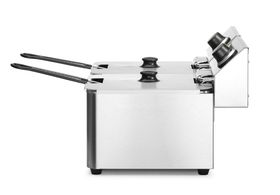 Zdjęcie do “HENDI Frytownica podwójna Kitchen Line 2×8 l - kod 205839”.