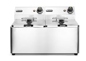 Zdjęcie do “HENDI Frytownica podwójna Kitchen Line 2×8 l - kod 205839”.