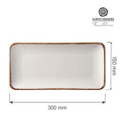 Zdjęcie do “Fine Dine Talerz prostokątny Vanilla 300x150 mm - kod 769638”.