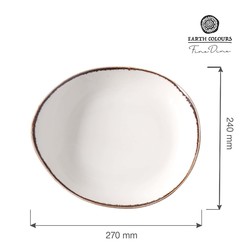 Zdjęcie do “Fine Dine Talerz prezentacyjny Vanilla 270x240 mm - kod 781623”.