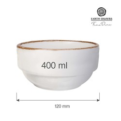 Zdjęcie do “Fine Dine Miska sztaplowana Vanilla śr. 120 mm, 400 ml - kod 781135”.