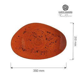 Zdjęcie do “Talerz o organicznym kształcie Fine Dine DAHLIA 350x210 mm - kod 778456”.