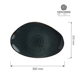 Zdjęcie do “Talerz o organicznym kształcie Fine Dine ARANDO 350x210 mm - kod 778661”.