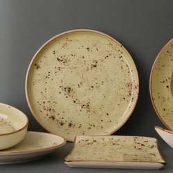 Zdjęcie do “Talerz płytki z wysokim rantem Fine Dine OLIVE śr 270 mm - kod 778111”.