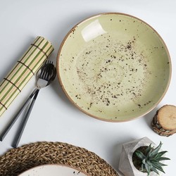 Zdjęcie do “Talerz głęboki coupe Fine Dine OLIVE śr 230 mm, 900 ml - kod 778005”.