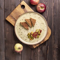 Zdjęcie do “Talerz płytki z wysokim rantem Fine Dine OLIVE śr 270 mm - kod 778111”.
