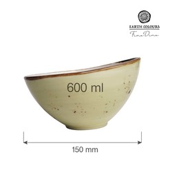 Zdjęcie do “Miska skośna Fine Dine OLIVE śr 150 mm, 600 ml - kod 778050”.