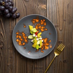 Zdjęcie do “Talerz płytki Fine Dine BLOOM śr 260 mm - kod 778975”.