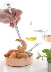 Zdjęcie do “Pęseta gastronomiczna uniwersalna 230 mm - kod 680025”.