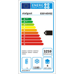 Zdjęcie do “Stalgast szafa mroźnicza 2 drzwiowa ze stali nierdzewnej, GN 2/1, poj, 1300 l - kod S830145”.