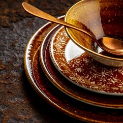 Zdjęcie do “Fine Dine Miska coupe Vesuvius Amber 252 mm/1124 ml - kod 12020569”.