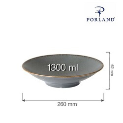 Zdjęcie do “Fine Dine Talerz Footed Stone śr. 260x(H)62 mm- kod 04ALM002458”.