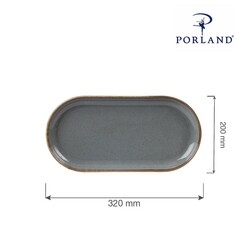 Zdjęcie do “Fine Dine Półmisek Owalny Stone 320x200 mm- kod 04ALM002561”.