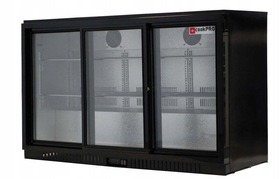Zdjęcie do “Chłodziarka barowa podblatowa 320 l na butelki trzydrzwiowa cookPRO | 520010003”.