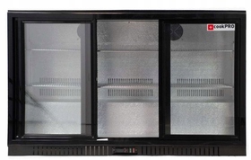 Zdjęcie do “Chłodziarka barowa podblatowa 320 l na butelki trzydrzwiowa cookPRO | 520010003”.