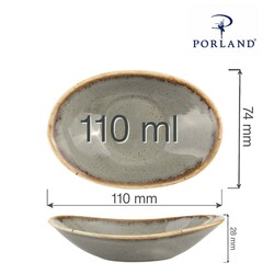 Zdjęcie do “Fine Dine Mini naczynie owalne Stone śr. 110 mm/110 ml- kod 04ALM002470”.