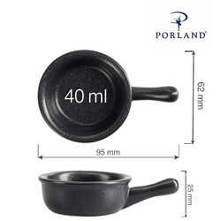 Zdjęcie do “Fine Dine Mini naczynie z rączką Coal śr. 60 mm/40 ml - kod 04ALM001704”.