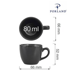 Zdjęcie do “Fine Dine Filiżanka elegancka do espresso Coal 80 ml- kod 04ALM001716”.