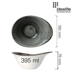 Zdjęcie do “Fine Dine Miska łódka Smoke 298 ml - kod 12080525”.