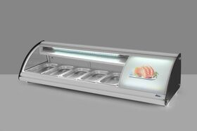 Zdjęcie do “Witryna chłodnicza 5x GN 1/3 poj. 63 l - idealna do np sushi -kod 233757”.
