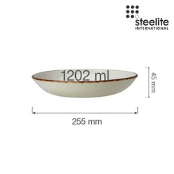 Zdjęcie do “Fine Dine Miska coupe Brown Dapple 255 mm/1202 ml - kod 17140569”.