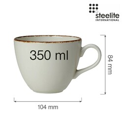 Zdjęcie do “Fine Dine Filiżanka do cappuccino Dapple Brown 350 ml - kod 1714X0019”.