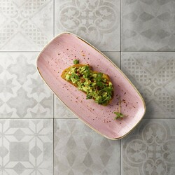 Zdjęcie do “Fine Dine Talerz prostokątny Stonecast Petal Pink 298x153 mm - kod SPPSXO111”.