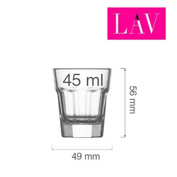 Zdjęcie do “LAV Kieliszek do wódki i likieru Amsterdam 45 ml - kod LH-AST204KL”.