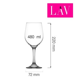 Zdjęcie do “LAV Kieliszek do wina Valencia 480 ml - kod LH-VLC548KH”.