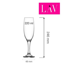 Zdjęcie do “LAV Kieliszek do szampana Aspen 220 ml - kod LH-ASP522KH”.