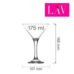 Zdjęcie do “LAV Kieliszek do martini Sofia 175 ml - kod LH-SOF518KH”.