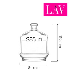 Zdjęcie do “LAV Szklany pojemnik z pokrywką Brighton 285 ml - kod LH-BRIGHTONS1”.