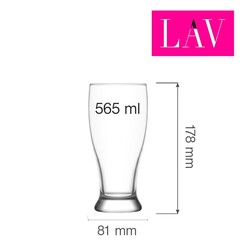 Zdjęcie do “LAV Szklanka do piwa Belfast 565 ml - kod LH-BEL356KF”.