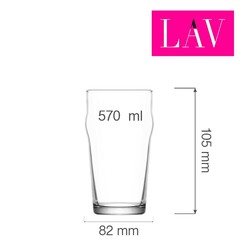 Zdjęcie do “LAV Szklanka do piwa Berlin 570 ml - kod LH-BRN357KH”.